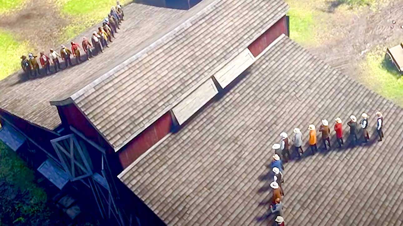 Shootout in the Auction Yard near the train station