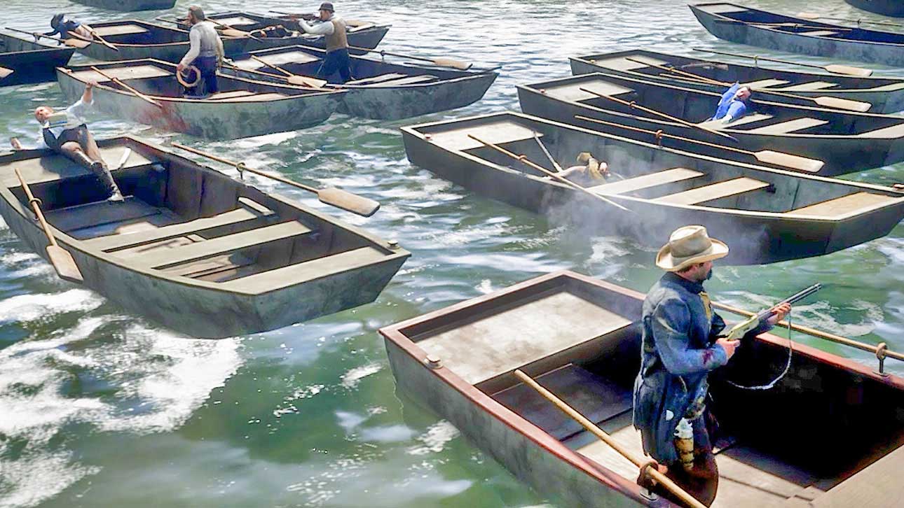 Boat fight