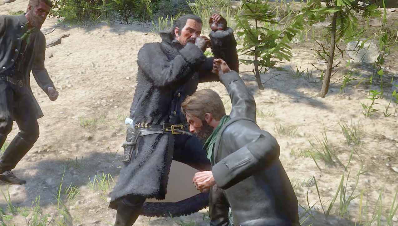Dutch Van Der Linde fights with O'Driscoll boys